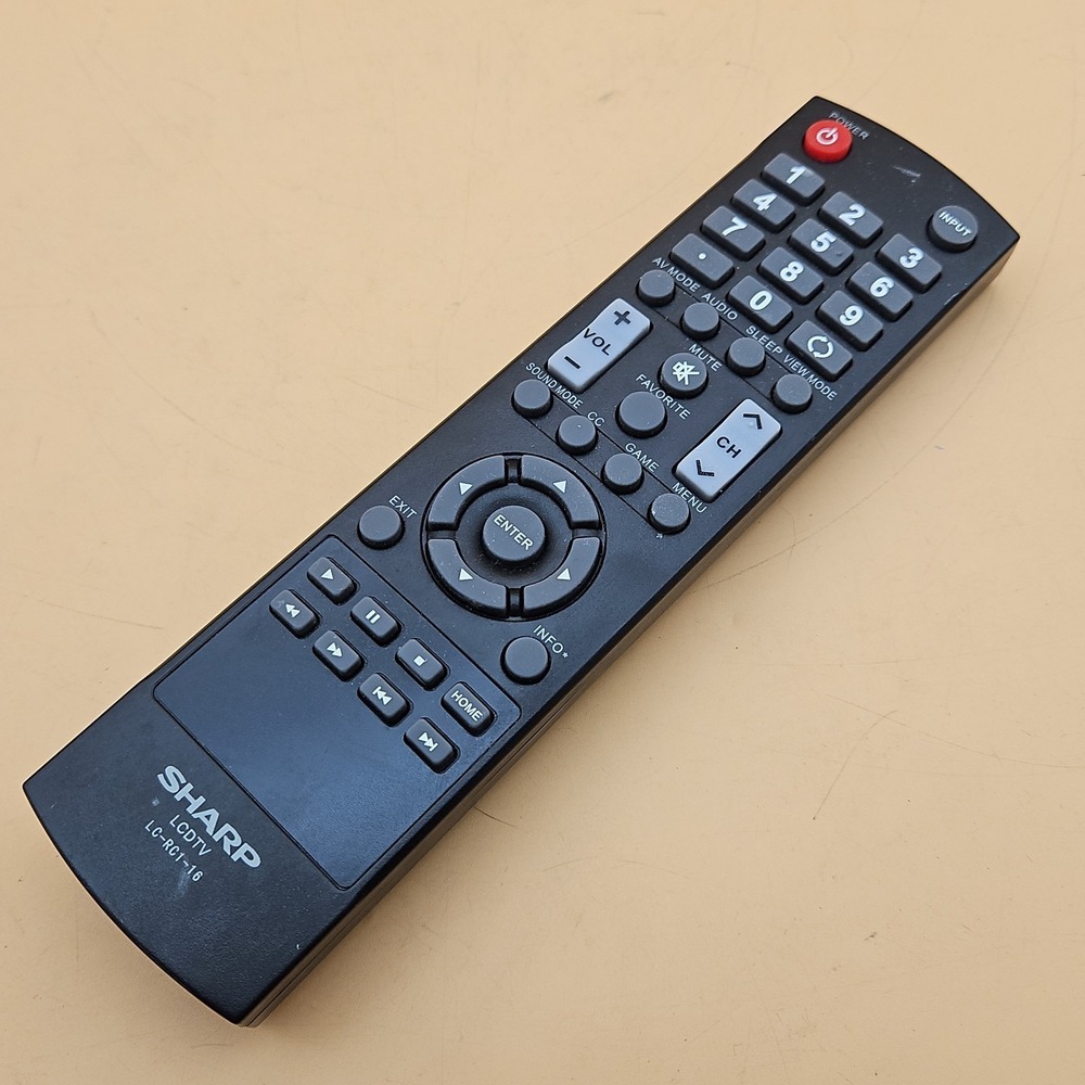 Sharp LC-RC1-16 LCD TV Remote Control LCRC116 LCDTV LC32LB370 - Tested